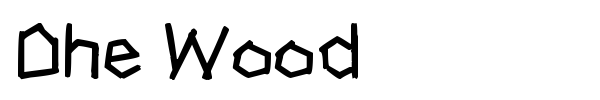 Dhe Wood font preview